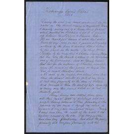 Hokianga Circuit – Hokianga Circuit Report by Rev. William Rowse