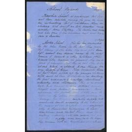 Raglan, Kawhia, Aotea, Waingaroa, Karakariki, & Waipa Circuit – Kawhia, Aotea, and Karakariki Schools Report by Rev. C. H. Schnackenberg