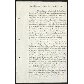 New Plymouth Native Circuit – New Plymouth Native Department Circuit Report by Rev. John Whiteley