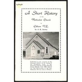 A Short History of the Methodist Church in Eltham N.Z.