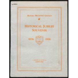 Hawera Methodist Church - Historical Jubilee Souvenir - 1876-1926