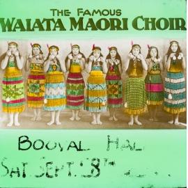 Waiata Māori Choir Lantern Slides