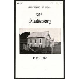 Makomako Church 50th Anniversary 1916-1966