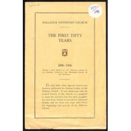 Balance Methodist Church - The First Fifty Years - 1896-1946