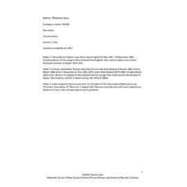 MS 383 – Thomas Laws