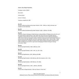 MS 411 – Rev. Ralph Patchett