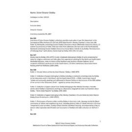 MS-525 – Sister Eleanor Dobby