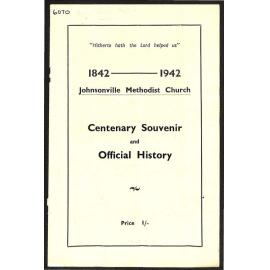 Johnsonville Methodist Church - 1842-1942 - Centenary Souvenir and Official History