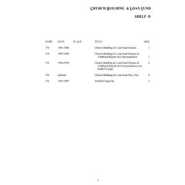 AKL1006 - Church Building and Loan Fund (Northland, including Redhill Camp)