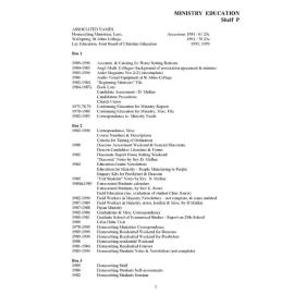 AKL2600 - Ministry Education