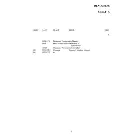 AKL9353 - Deaconess Order