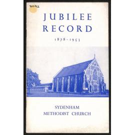 Jubilee Record - 1878-1953 - The Sydenham Methodist Story