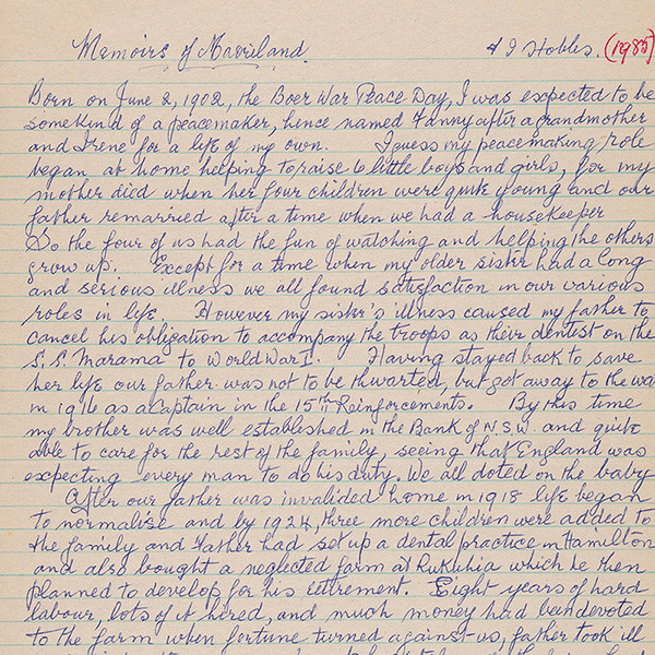 Sister Airini Hobbs Personal Papers (c.1927 - c.1992)