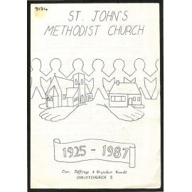 St John's Methodist Church - 1925-1987 - Cnr. Jeffreys & Bryndwr Road Christchurch 5