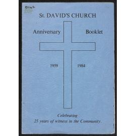 St David's Church Anniversary Booklet - 1959-1984 - Celebrating 25 years of Witness in the Community