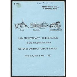 25th Anniversary Celebration of the Inauguration of the Oxford District Union Parish - February 8th & 9th 1997