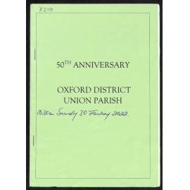 50th Anniversary - Oxford District Union Parish