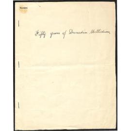 Fifty years of Dunedin Methodism