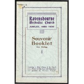 Ravensbourne Methodist Church Jubilee - 1880-1930 - Souvenir Booklet 