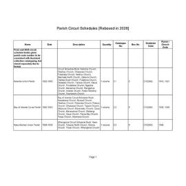 Parish Circuit Schedules [Reboxed in 2026]