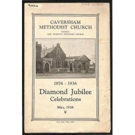 Caversham Methodist Church - 1876-1936 - Diamond Jubilee Celebrations - May, 1936