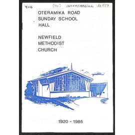 Oteramika Road Sunday School Hall - Newfield Methodist Church - 1920-1985