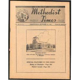 The New Zealand Methodist Times  (Vol. 40 No. 11) - 24 September 1949