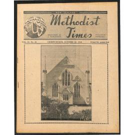 The New Zealand Methodist Times (Vol. 40 No. 13) - 22 October 1949
