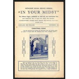 Methodist Social Service Mission - In Your Midst - The Official Organ, Published at Intervals, and Distributed Free - November, 1934 - Christmas Issue