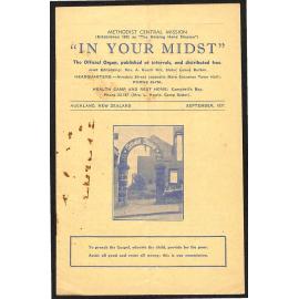 Methodist Central Mission - In Your Midst - The Official Organ, Published at Intervals, and Distributed Free - September, 1937