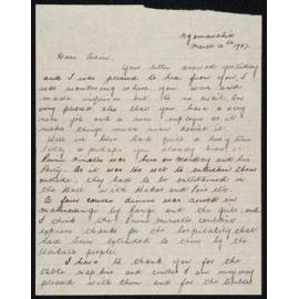 Letter Addressed to Airini from Te Puea Hērangi
