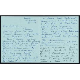 Letter Addressed to Sister Airini from Barbara Miller