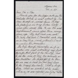 Letter Addressed to E Hoa [Sister Hobbs] from Heeni [Sister Wharemaru]