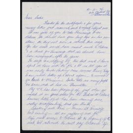 Letter Addressed to Sister [Hobbs] from Heeni [Sister Wharemaru]