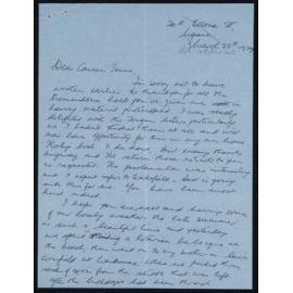Letter Addressed to Cousin Irene from Tolla Williment 