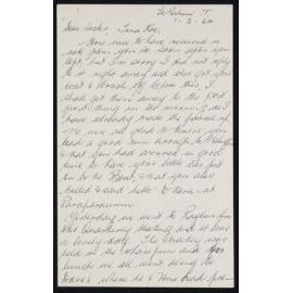 Letter Addressed to Sister [Hobbs] from Heeni [Sister Wharemaru]