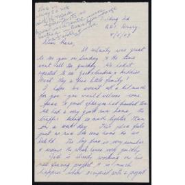 Letter Addressed to Rene [Sister Hobbs] from Ngaire [Her Half-Sister and Mother of Ngaire Ann]