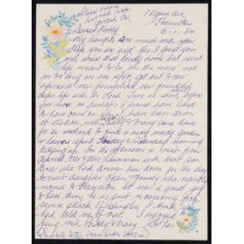 Letter Addressed to Hobby [Sister Hobbs] from Heeni [Sister Wharemaru]