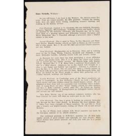 Pages from a Publication Featuring Reports by Sister Nicholls, Sister Hobbs, Sister Wharemaru, and Sister Browne