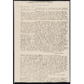 An Important Message from our President [Isabel Taylor] - Methodist Women's Auxiliary [Methodist Women's Missionary Union]  - Extracts from Sister Irene Hobbs' Annual Report