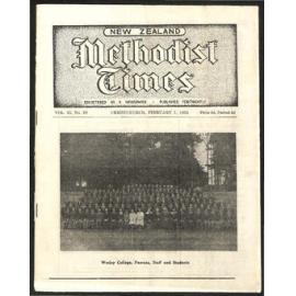The New Zealand Methodist Times (Vol. 43 No. 20) - 7 February 1953