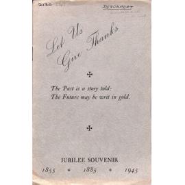 Let Us Give Thanks - Jubilee Souvenir - 1855-1945