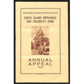 Methodist Church of New Zealand - South Island Orphanage and Children's Home - Annual Appeal - 1945-1946