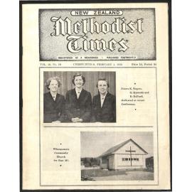 The New Zealand Methodist Times (Vol. 46 No. 19) - 4 February 1956