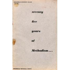 Methodist Church of New Zealand - Birkenhead Circuit - Seventy-Fifth Anniversary 1880-1955 - June 11th-19th 1955