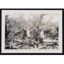 Sister Mary Addison - Tonu, Papua New Guinea - Preparing Sago for Saksak [a traditional sweet dumpling], Christmas Day, Missionaries and Local People