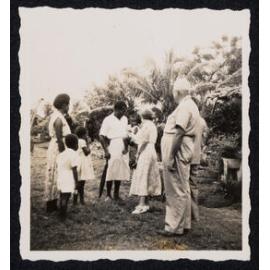 Sister Mary Addison - Tonu, Papua New Guinea - Kieta, Rev. Voyce, Sister Ada Lee, Rev. Leadley, Other Missionaries and Local People