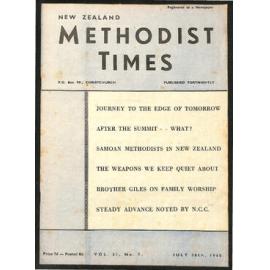 The New Zealand Methodist Times (Vol. 51 No. 7) - 30 July 1960