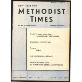 The New Zealand Methodist Times (Vol. 51 No. 9) - 27 August 1960
