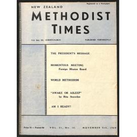 The New Zealand Methodist Times (Vol. 51 No. 14) - 5 November 1960